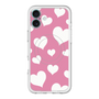 スリムプロテクションプレミアムケース with MagSafe［ Dot Hearts - Pink ］