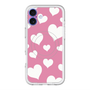スリムプロテクションプレミアムケース with MagSafe［ Dot Hearts - Pink ］