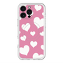 スリムプロテクションプレミアムケース with MagSafe［ Dot Hearts - Pink ］