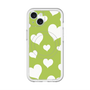 スリムプロテクションプレミアムケース with MagSafe［ Dot Hearts - Green ］