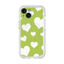 スリムプロテクションプレミアムケース with MagSafe［ Dot Hearts - Green ］
