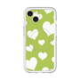 スリムプロテクションプレミアムケース with MagSafe［ Dot Hearts - Green ］