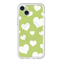 スリムプロテクションプレミアムケース with MagSafe［ Dot Hearts - Green ］