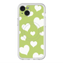 スリムプロテクションプレミアムケース with MagSafe［ Dot Hearts - Green ］