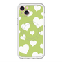 スリムプロテクションプレミアムケース with MagSafe［ Dot Hearts - Green ］