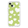 スリムプロテクションプレミアムケース with MagSafe［ Dot Hearts - Green ］