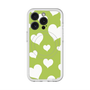 スリムプロテクションプレミアムケース with MagSafe［ Dot Hearts - Green ］