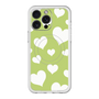 スリムプロテクションプレミアムケース with MagSafe［ Dot Hearts - Green ］