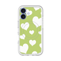 スリムプロテクションプレミアムケース with MagSafe［ Dot Hearts - Green ］