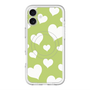 スリムプロテクションプレミアムケース with MagSafe［ Dot Hearts - Green ］
