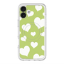 スリムプロテクションプレミアムケース with MagSafe［ Dot Hearts - Green ］