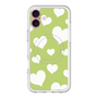 スリムプロテクションプレミアムケース with MagSafe［ Dot Hearts - Green ］