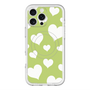 スリムプロテクションプレミアムケース with MagSafe［ Dot Hearts - Green ］