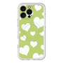 スリムプロテクションプレミアムケース with MagSafe［ Dot Hearts - Green ］
