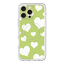 スリムプロテクションプレミアムケース with MagSafe［ Dot Hearts - Green ］