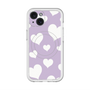スリムプロテクションプレミアムケース with MagSafe［ Dot Hearts - Purple ］
