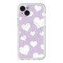 スリムプロテクションプレミアムケース with MagSafe［ Dot Hearts - Purple ］