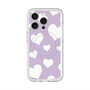 スリムプロテクションプレミアムケース with MagSafe［ Dot Hearts - Purple ］
