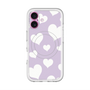 スリムプロテクションプレミアムケース with MagSafe［ Dot Hearts - Purple ］