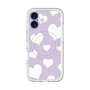 スリムプロテクションプレミアムケース with MagSafe［ Dot Hearts - Purple ］