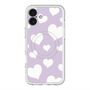 スリムプロテクションプレミアムケース with MagSafe［ Dot Hearts - Purple ］