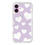 スリムプロテクションプレミアムケース with MagSafe［ Dot Hearts - Purple ］