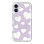 スリムプロテクションプレミアムケース with MagSafe［ Dot Hearts - Purple ］
