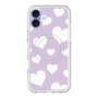 スリムプロテクションプレミアムケース with MagSafe［ Dot Hearts - Purple ］