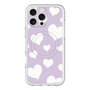 スリムプロテクションプレミアムケース with MagSafe［ Dot Hearts - Purple ］