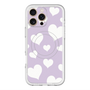 スリムプロテクションプレミアムケース with MagSafe［ Dot Hearts - Purple ］