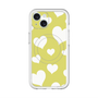 スリムプロテクションプレミアムケース with MagSafe［ Dot Hearts - Yellow ］