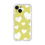 スリムプロテクションプレミアムケース with MagSafe［ Dot Hearts - Yellow ］
