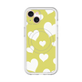 スリムプロテクションプレミアムケース with MagSafe［ Dot Hearts - Yellow ］