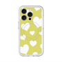 スリムプロテクションプレミアムケース with MagSafe［ Dot Hearts - Yellow ］