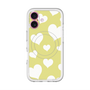 スリムプロテクションプレミアムケース with MagSafe［ Dot Hearts - Yellow ］