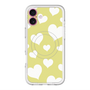 スリムプロテクションプレミアムケース with MagSafe［ Dot Hearts - Yellow ］