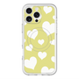 スリムプロテクションプレミアムケース with MagSafe［ Dot Hearts - Yellow ］