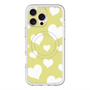 スリムプロテクションプレミアムケース with MagSafe［ Dot Hearts - Yellow ］