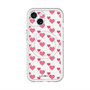 スリムプロテクションプレミアムケース with MagSafe［ Stripe Hearts - Pink ］