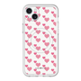 スリムプロテクションプレミアムケース with MagSafe［ Stripe Hearts - Pink ］