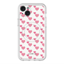 スリムプロテクションプレミアムケース with MagSafe［ Stripe Hearts - Pink ］
