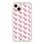スリムプロテクションプレミアムケース with MagSafe［ Stripe Hearts - Pink ］