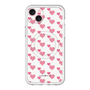 スリムプロテクションプレミアムケース with MagSafe［ Stripe Hearts - Pink ］