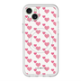 スリムプロテクションプレミアムケース with MagSafe［ Stripe Hearts - Pink ］