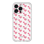 スリムプロテクションプレミアムケース with MagSafe［ Stripe Hearts - Pink ］