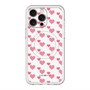 スリムプロテクションプレミアムケース with MagSafe［ Stripe Hearts - Pink ］