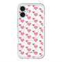 スリムプロテクションプレミアムケース with MagSafe［ Stripe Hearts - Pink ］