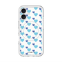スリムプロテクションプレミアムケース with MagSafe［ Stripe Hearts - Blue ］