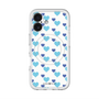 スリムプロテクションプレミアムケース with MagSafe［ Stripe Hearts - Blue ］