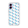 スリムプロテクションプレミアムケース with MagSafe［ Stripe Hearts - Blue ］
